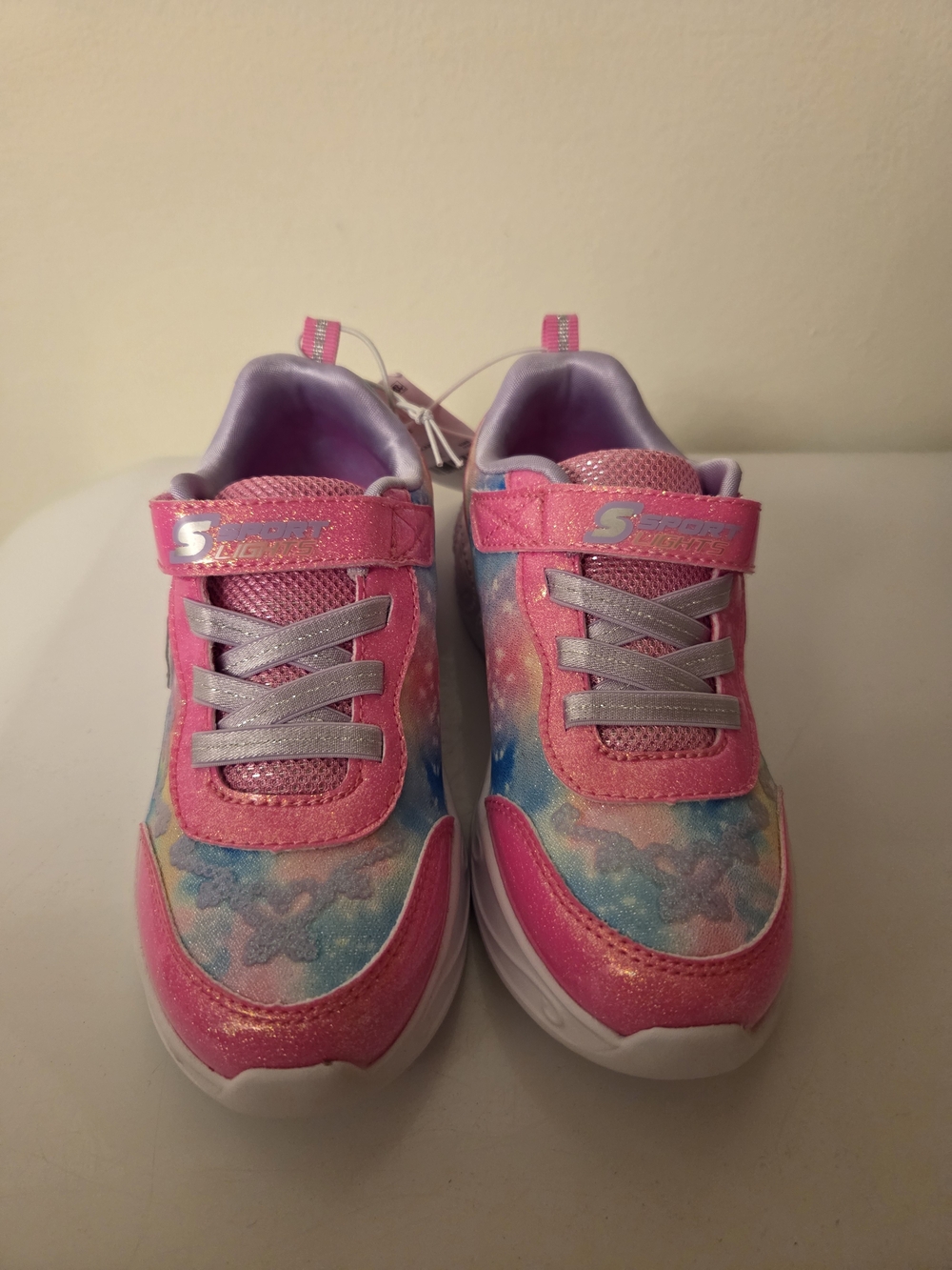 Skechers Pink Galaxy Light-Up Kids Sneakers